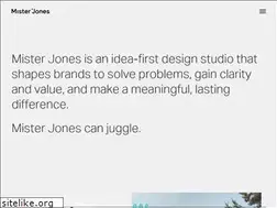 Sites similar to mister-jones.co