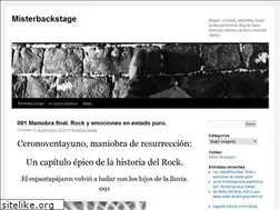 Sites similar to misterbackstage.com