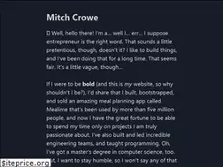 Sites similar to mitchcrowe.com