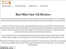 Sites similar to mitresawreviews.co.uk