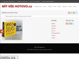 Sites similar to mitvsehotovo.cz