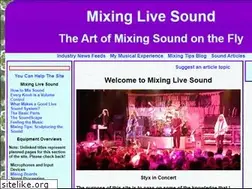 Sites similar to mixinglivesound.com