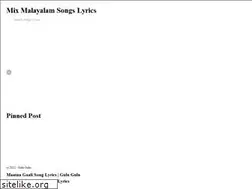 Sites similar to mixmalayalamsonglyrics.blogspot.com