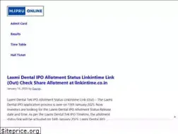 Sites similar to mjpruonline.in