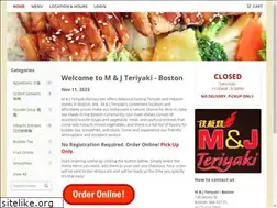 Sites similar to mjteriyakiboston.com