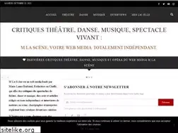 Sites similar to mlascene-blog-theatre.fr