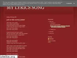 Sites similar to mlyricssongs.blogspot.com