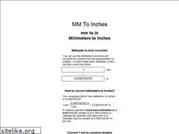 Sites similar to mm-to-inches.appspot.com