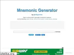 Sites similar to mnemonicgenerator.com