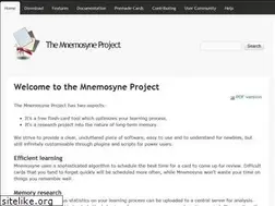 Sites similar to mnemosyne-proj.org