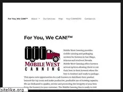 Sites similar to mobilewestcanning.com