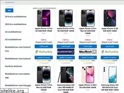 Sites similar to mobiltelefonerbilligt.se