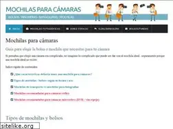 Sites similar to mochilasparacamaras.com