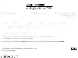 Sites similar to mockingbirdkitchenandbar.com