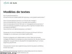 Sites similar to modele-texte.fr