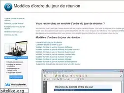 Sites similar to modeleordredujour.com