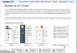 Sites similar to modeles-de-cv.com