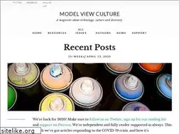 Sites similar to modelviewculture.com