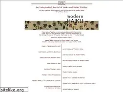 Sites similar to modernhaiku.org