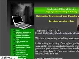 Sites similar to modernistaeditorialservices.com