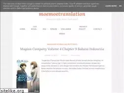 Sites similar to moemoetranslation.blogspot.com