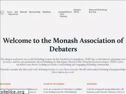 Sites similar to monashdebaters.com