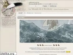 Sites similar to monde-ecriture.com