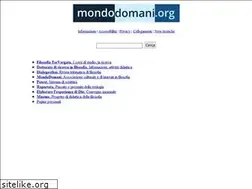 Sites similar to mondodomani.org