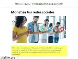 Sites similar to monetizatusredessociales.com