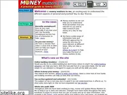 Sites similar to moneymatterstome.com