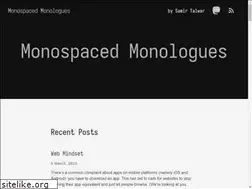 Sites similar to monospacedmonologues.com