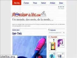 Sites similar to monsieurdevos.com