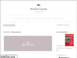 Sites similar to monsieurlangue.com