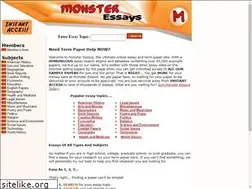 Sites similar to monsteressays.com