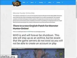 Sites similar to monsterhunteronline.github.io