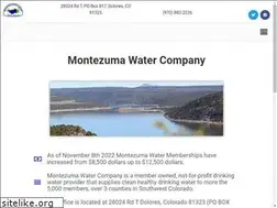 Sites similar to montezumawater.org