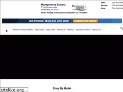 Sites similar to montgomerysubaru.com