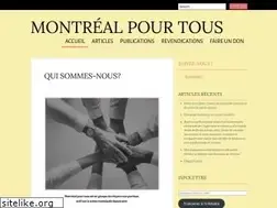Sites similar to montrealpourtous.com