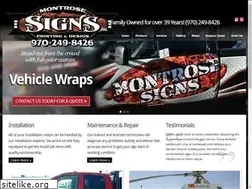 Sites similar to montrosesigns.com