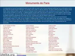 Sites similar to monumentsdeparis.net