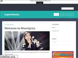 Sites similar to moonlyrics10.wordpress.com