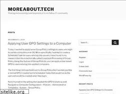 Sites similar to moreabout.tech