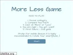 Sites similar to morelessgame.com