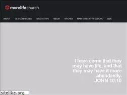 Sites similar to morelifechurch.com
