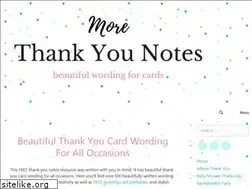 Sites similar to morethankyounotes.com