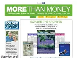 Sites similar to morethanmoney.org