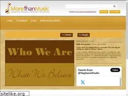 Sites similar to morethanmusicinc.com