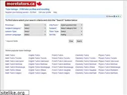 Sites similar to moretutors.ca