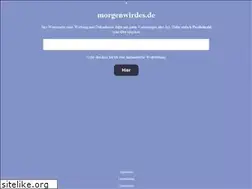 Sites similar to morgenwirdes.de