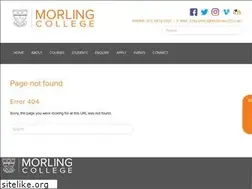 Sites similar to morlingcollege.com